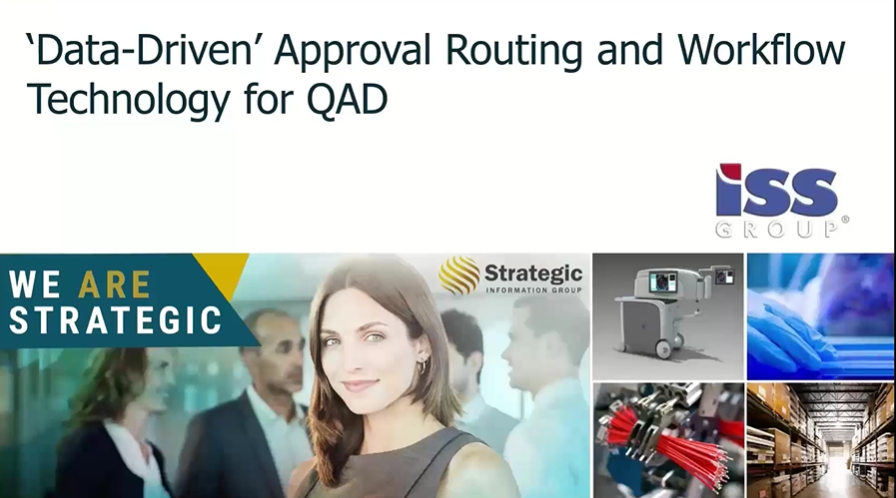 Webinar: Data-Driven Approval Routing and Workflow Technology for QAD